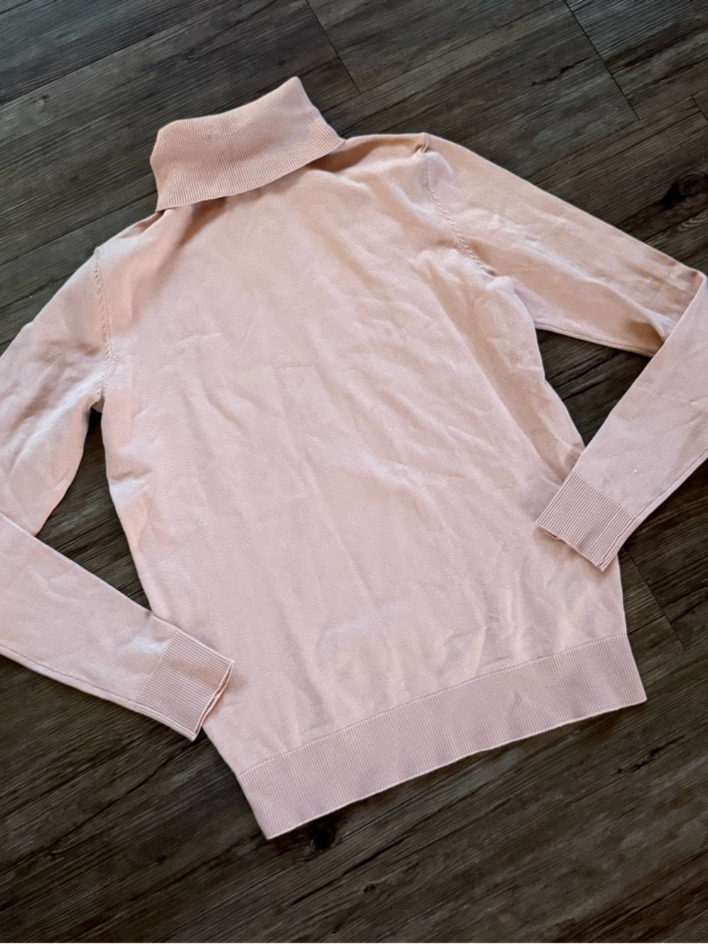 Light Pink Turtleneck Sweater